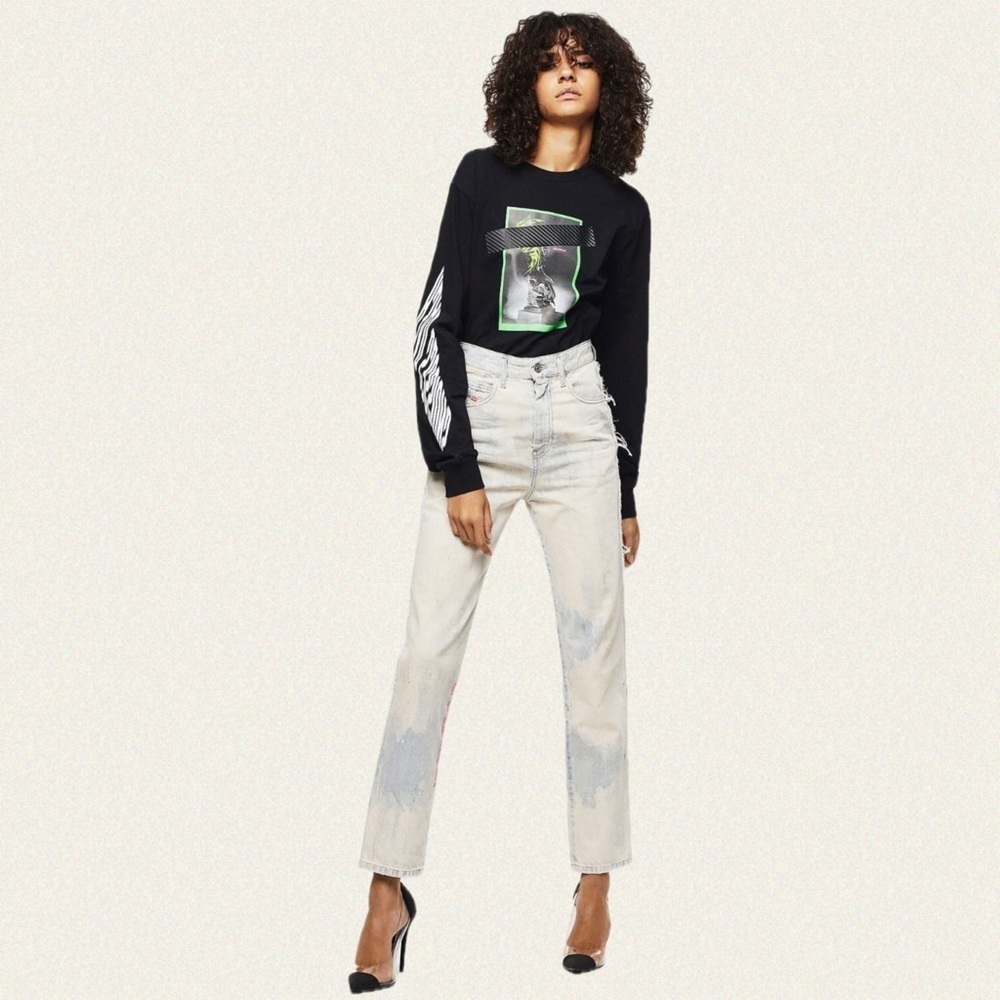 Diesel D-Eiselle Straight High Waist Jean